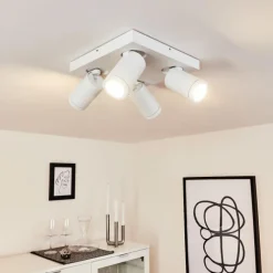 hofstein Plafonnier Hakamken Blanc, 4 lumières