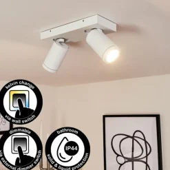 hofstein Plafonnier Hakamken Blanc, 2 lumières