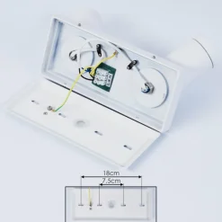 hofstein Plafonnier Hakamken Blanc, 2 lumières