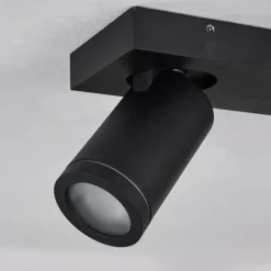 hofstein Plafonnier Hakamken LED Noir, 2 lumières