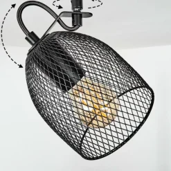 Lampes Vintages & Rétros-hofstein Plafonnier Hakvaag Brun, Noir, 4 lumières