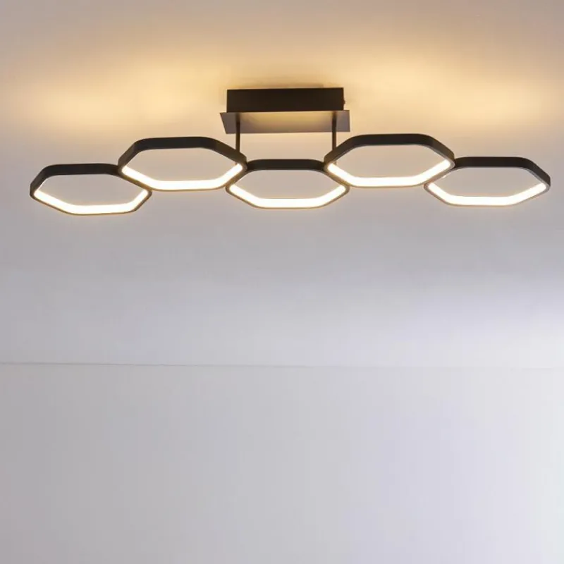 hofstein Plafonnier Halmstad LED Noir, 1 lumière