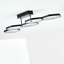 hofstein Plafonnier Halmstad LED Noir, 1 lumière