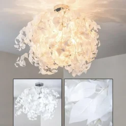 Lampes En Tissu-hofstein Plafonnier Harads Chrome, 3 lumières