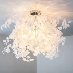 Lampes En Tissu-hofstein Plafonnier Harads Chrome, 3 lumières