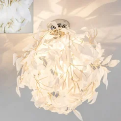 Lampes En Tissu-hofstein Plafonnier Harads Chrome, 1 lumière