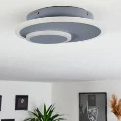 hofstein Plafonnier Harea LED Gris, 1 lumière
