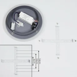 hofstein Plafonnier Harea LED Gris, 1 lumière