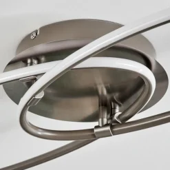 hofstein Plafonnier Harpeth LED Nickel mat, 1 lumière