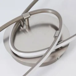 hofstein Plafonnier Harpeth LED Nickel mat, 1 lumière