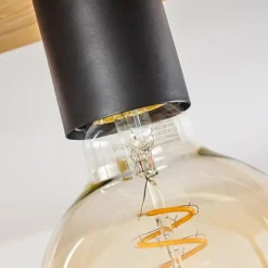 Lampes Industrielles-hofstein Plafonnier Harran Chrome, Écru, Noir, 3 lumières