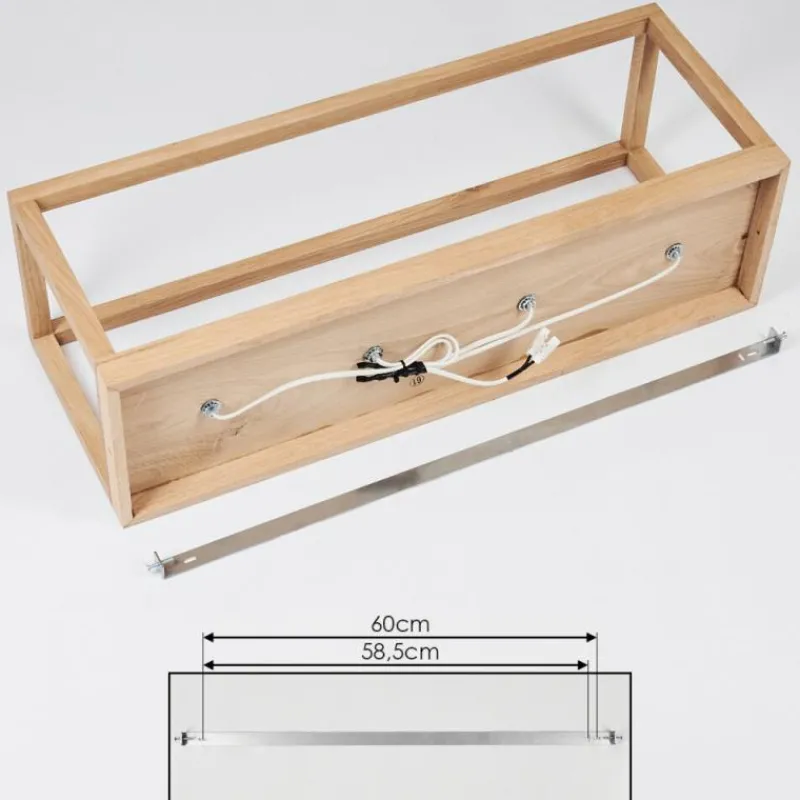 Lampes Industrielles-hofstein Plafonnier Harran Écru, Noir, 4 lumières