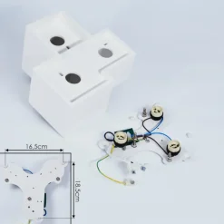 hofstein Plafonnier Hatusao Blanc, 3 lumières