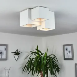 hofstein Plafonnier Hatusao Blanc, 3 lumières