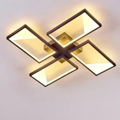 hofstein Plafonnier Haya LED Noir, 4 lumières