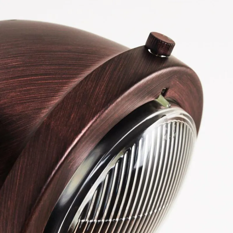 Lampes Industrielles-hofstein Plafonnier Herford Bois foncé, Rouille, 3 lumières