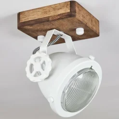 Lampes Industrielles-hofstein Plafonnier Herford Bois foncé, 1 lumière