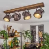 Lampes Industrielles-hofstein Plafonnier Herford Bois foncé, 4 lumières