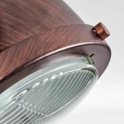 Lampes Industrielles-hofstein Plafonnier Herford Bronze, Écru, 4 lumières