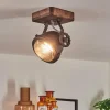 Lampes Industrielles-hofstein Plafonnier Herford Brun, Bois foncé, 1 lumière