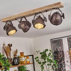 Lampes Industrielles-hofstein Plafonnier Herford Écru, 4 lumières