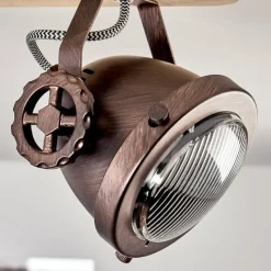 Lampes Industrielles-hofstein Plafonnier Herford Cuivre, Écru, 3 lumières