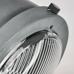 Lampes Industrielles-hofstein Plafonnier Herford Gris, Bois clair, 1 lumière