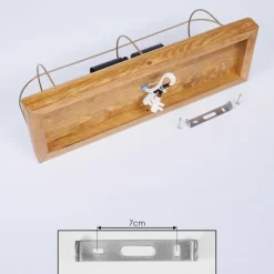 Lampes Dorées-hofstein Plafonnier Hodne Écru, Noir, 2 lumières