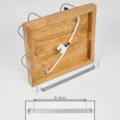 Lampes Dorées-hofstein Plafonnier Hodne Écru, Noir, 2 lumières