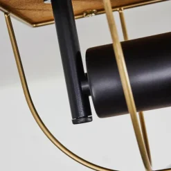 Lampes Dorées-hofstein Plafonnier Hodne Écru, Noir, 1 lumière