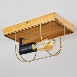 Lampes Dorées-hofstein Plafonnier Hodne Écru, Noir, 1 lumière