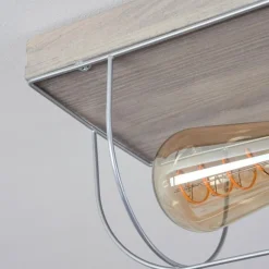 Lampes Vintages & Rétros-hofstein Plafonnier Hodne Gris, Écru, Noir, 2 lumières