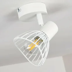 Luminaires Rustiques-hofstein Plafonnier Holbol Blanc, 1 lumière