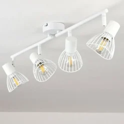 hofstein Plafonnier Holbol Blanc, 4 lumières* Spots Et Projecteurs