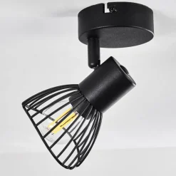 hofstein Plafonnier Holbol Noir, 1 lumière