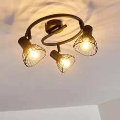 hofstein Plafonnier Holbol Noir, 3 lumières