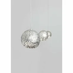 Luminaires Rustiques-Luminaires Holländer Plafonnier Holländer CAPPUCINO Argenté, 3 lumières