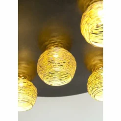 Lampes Dorées-Luminaires Holländer Plafonnier Holländer CARILLON LED Brun, Or, Noir, 5 lumières