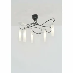 Luminaires Holländer Plafonnier Holländer CASINO Noir, Argenté, 5 lumières* Plafonniers