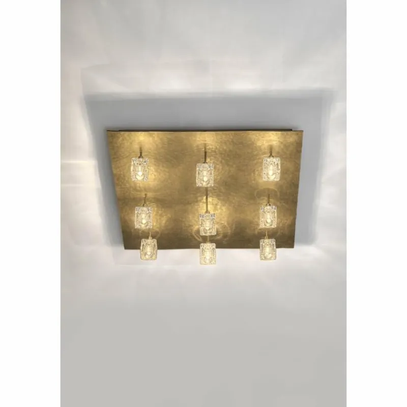 Luminaires Holländer Plafonnier Holländer LUCENTE Or, 9 lumières