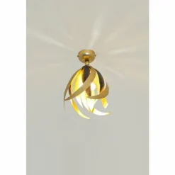 Lampes Dorées-Luminaires Holländer Plafonnier Holländer PROSPERO Brun, Or, Noir, 1 lumière