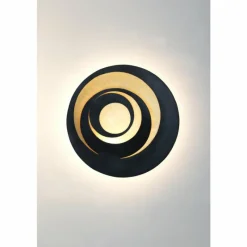 Lampes Dorées-Luminaires Holländer Plafonnier Holländer SPIRALE LED Brun, Or, Noir, 1 lumière