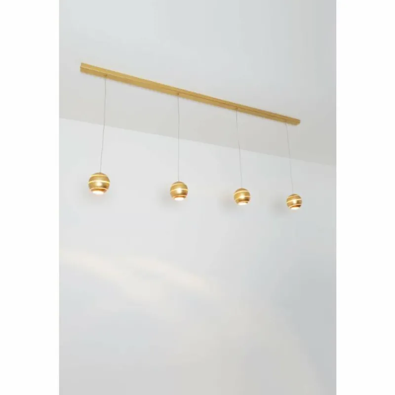 Luminaires Rustiques-Luminaires Holländer Plafonnier Holländer SUOPARE Or, 4 lumières