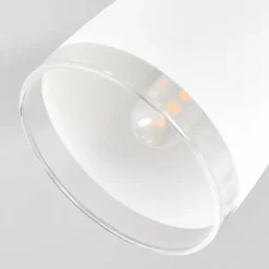 hofstein Plafonnier Holualoa LED Nickel mat, 3 lumières