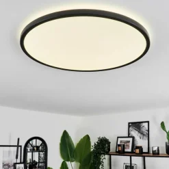 hofstein Plafonnier Hooper LED Noir, 1 lumière