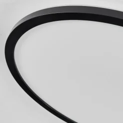 hofstein Plafonnier Hooper LED Noir, 1 lumière