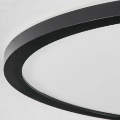 hofstein Plafonnier Hooper LED Noir, 1 lumière