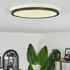 hofstein Plafonnier Hooper LED Noir, 1 lumière