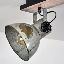 Lampes Vintages & Rétros-hofstein Plafonnier Hora Argenté, 3 lumières