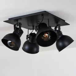 hofstein Plafonnier Hora Noir, 4 lumières